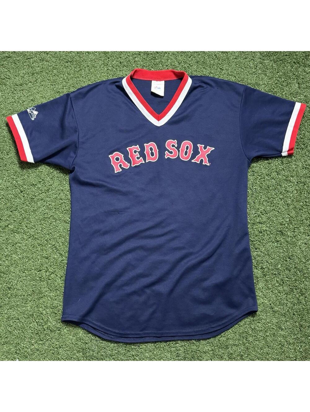 Vintage Authentic Boston Red Sox Jersey Majestic Size L Made In USA #3 Faded MLB